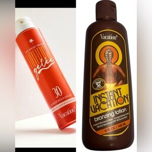 VACATION BRAND BUNDLE 2 pieces 30 spf Sunscreen Spray and 30 spf Bronzing Lotion